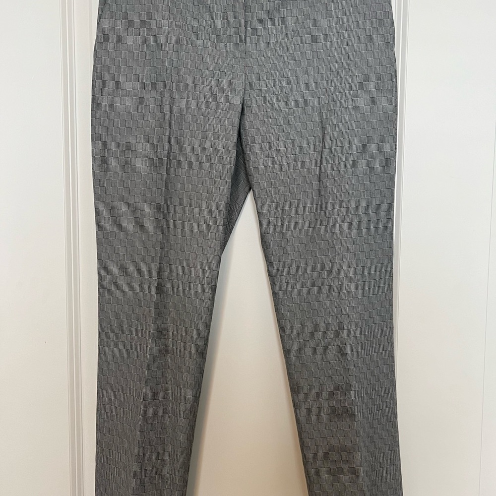 NWT THEORY WOMENS TAILOR TROUSER SZ 6 - STYLISH PATTERN! SOLD OUT!
